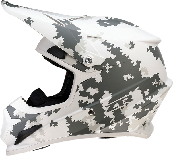 Z1R Rise Snow Helmet - Digi Camo White/Gray XS - Injection Molded Polycarbonate Shell with Open Flow Vents