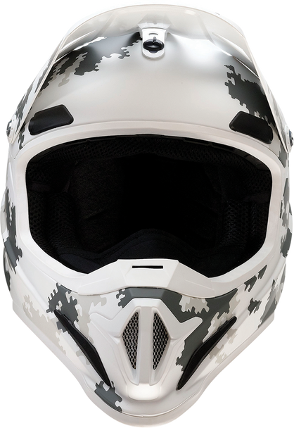 Z1R Rise Snow Helmet - Digi Camo White/Gray XS - Injection Molded Polycarbonate Shell with Open Flow Vents