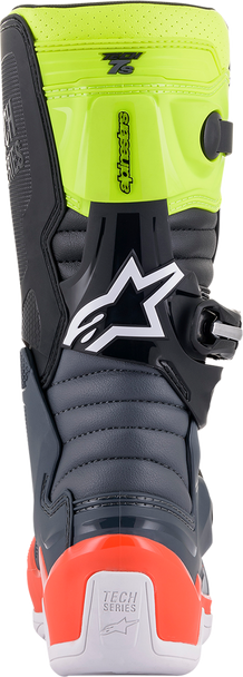 Alpinestars Youth Tech 7S Boots * Size US 2 / EU 34, Black/Gray/Red/White/Yellow