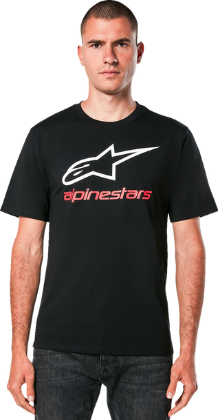 Alpinestars Always 2.0 CSF T-Shirt - Black, White & Red - 2XL, Part Number 1214-73106-1232-2X