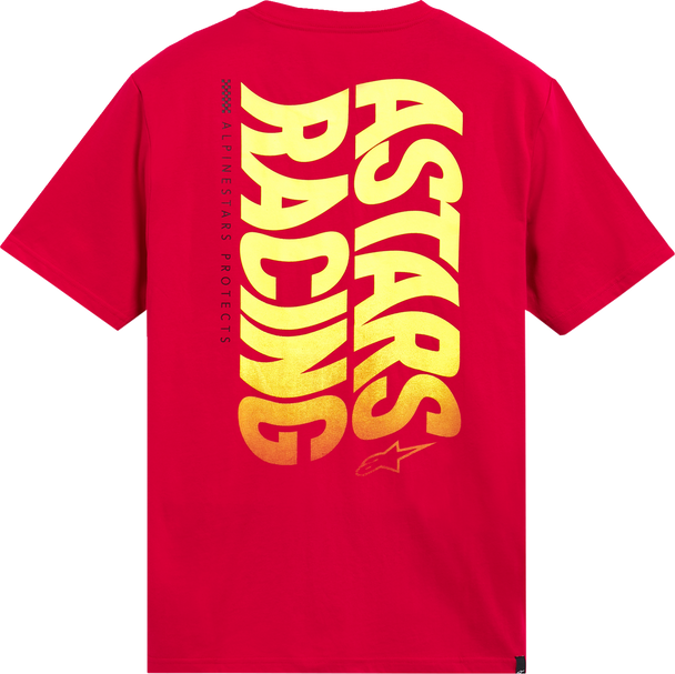 Alpinestars Swerve CSF T-Shirt - Red 2XL - Soft Cotton-Poly Blend with Graphic Design
