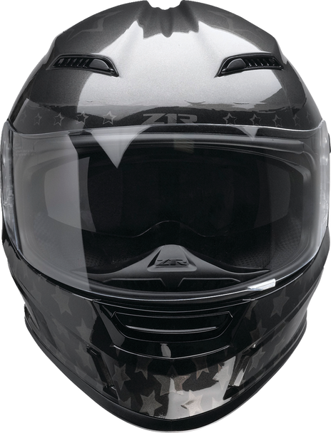 Z1R Jackal Patriot Stealth Motorcycle Helmet - 3XL by Z1R Part 0101-15432
