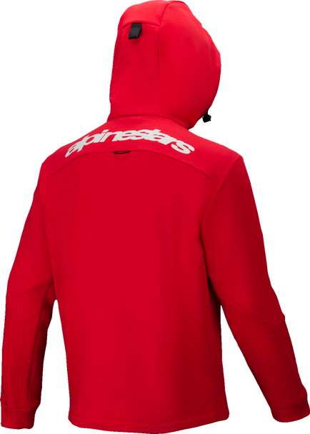 Alpinestars Racer MX Fleece Hoodie - Bright Red, Medium - Part 3800125-3010-M