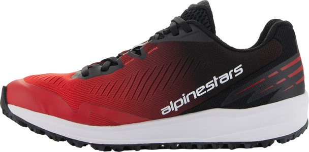Alpinestars Meta Road V2 Shoes - Red/Black/White, US 8 (Part Number 2654524-312-8)