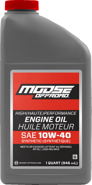 MOOSE OFFROAD Synthetic Engine Oil 10W-40 for Japanese Motorcycles - Part 219380