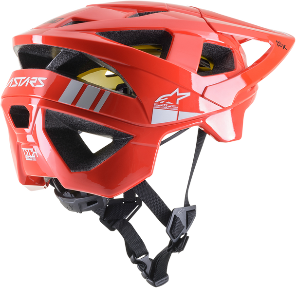 Alpinestars Vector Tech Helmet - Bright Red/Light Gray Glossy, Large, MIPS? - Part Number 8700721-3199-LG