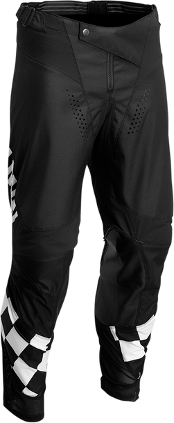 THOR Hallman Differ Cheq Pants - Black/White US Size 32 - Durable Motorcycle Riding Pants