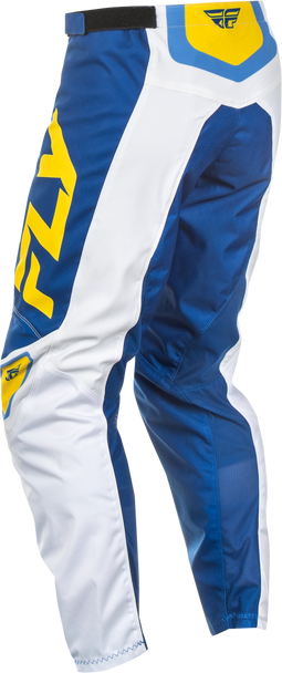 F 16 Pants White/Dark Blue/Yellow Sz 42
