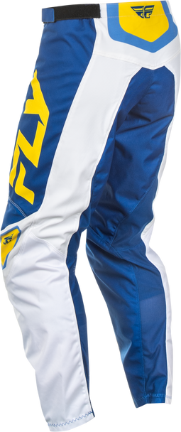F 16 Pants White/Dark Blue/Yellow Sz 40