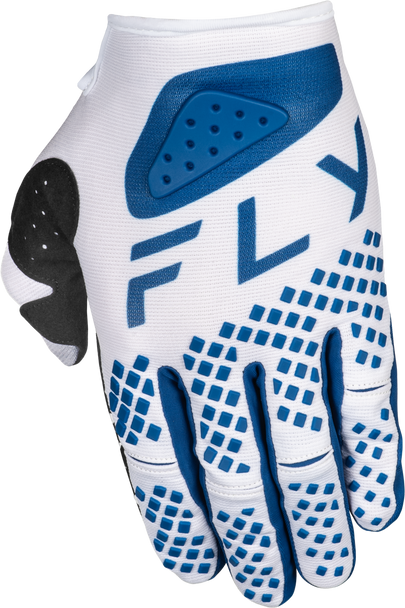 Kinetic Center Gloves White/Navy Sm