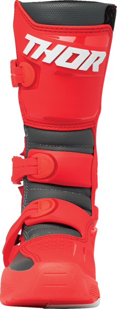 THOR Youth Blitz XR Boots - Red/Charcoal, Size 5 - Part 3411-0756