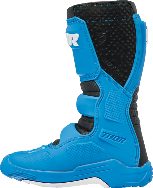 THOR Youth Blitz XR Boots - Black/Blue, Size 7 (Part #3411-0737)