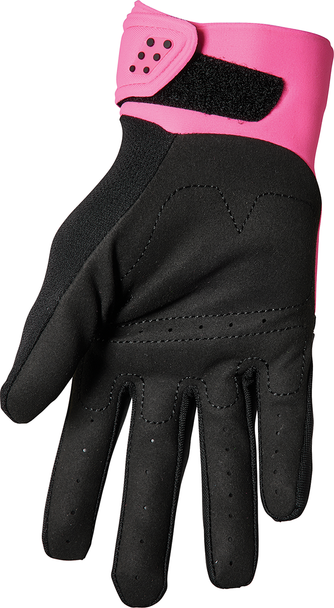THOR Women's Spectrum Gloves - Fluo Pink/Black, Small - Part 3331-0207