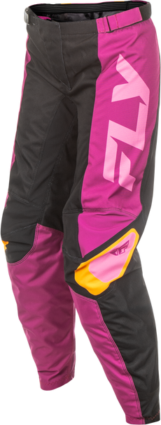 Women's F 16 Pants Ca/Ny Black/Mauve/Yellow Sz 15/16