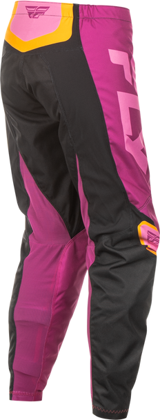 Women's F 16 Pants Ca/Ny Black/Mauve/Yellow Sz 13/14