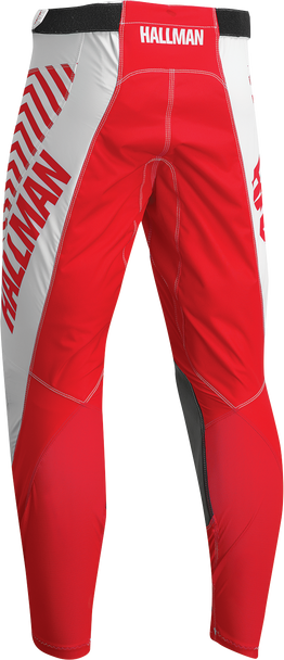 THOR Hallman Differ Slice Pants - White/Red, US 36 - Durable motocross riding gear