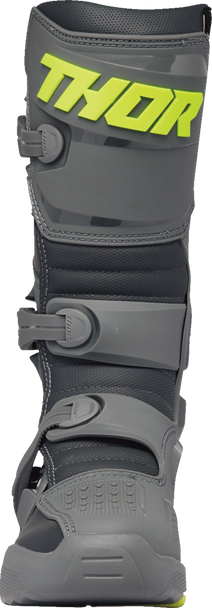 THOR Blitz XR Motorcycle Boots - Gray/Charcoal, Size 15 (Part No. 3410-3099)