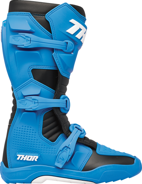 THOR Blitz XR Motorcycle Boots - Blue/Black, Size 9 (Part No. 3410-3084)