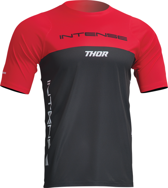 THOR Intense Assist Censis Short-Sleeve Jersey - Red/Black - XL (Part No. 5020-0208)
