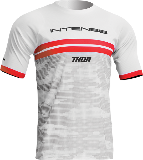 THOR Intense Assist Decoy Short-Sleeve Jersey - White and Camo, Large - Part 5020-0201