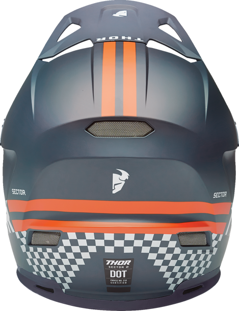 THOR Sector 2 Helmet - Combat Midnight/Orange Large (Part #0110-8140)