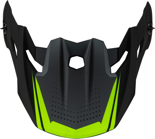 Mx 96 502 Visor W/Screws Matte Grey/Hi Vis