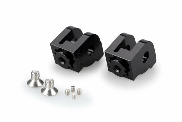Footpeg Adaptor Rider Black Duc