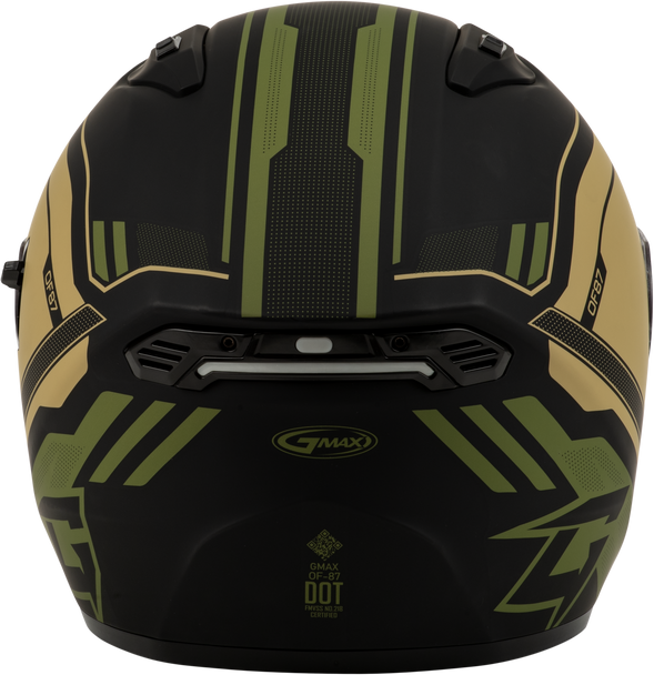 Of 87 Duke Helmet W/Led Light Matte Blk/Green Lg