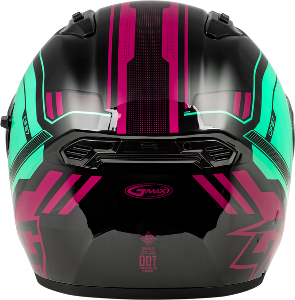 Of 87 Duke Helmet Black/Aqua/Coral Xs