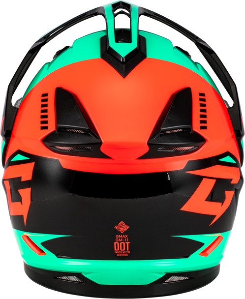 Gm 11 Ronin Helmet Black/Aqua/Coral Xl