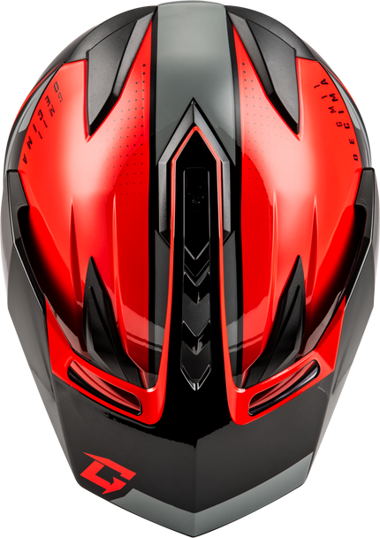Gm 11 Decima Helmet Black/Red/Grey Xl