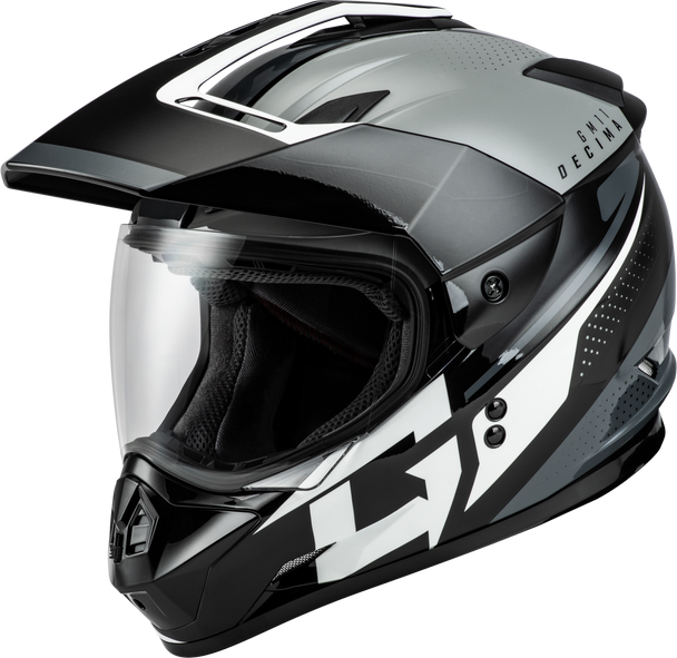Gm 11 Decima Helmet Black/Grey/White Md