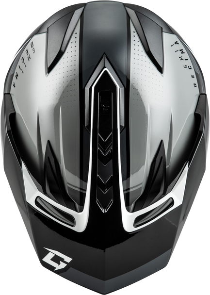 Gm 11 Decima Helmet Black/Grey/White Md