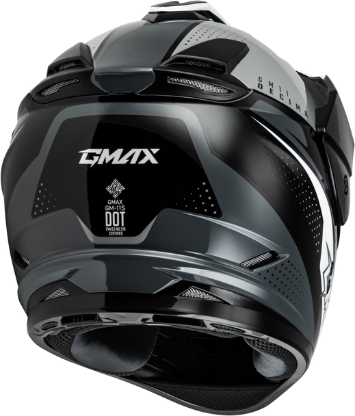 Gm 11 Decima Helmet Black/Grey/White Md