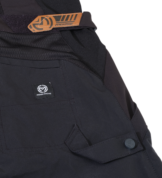MOOSE OFFROAD Motorees Black Small - Performance Riding Overalls with Durable, Breathable Polyester Design