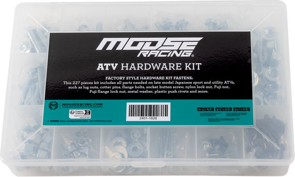 MOOSE Offroad ATV Bolt Kit BKP-A01 with Hex Bolts, Washers, and Rivets