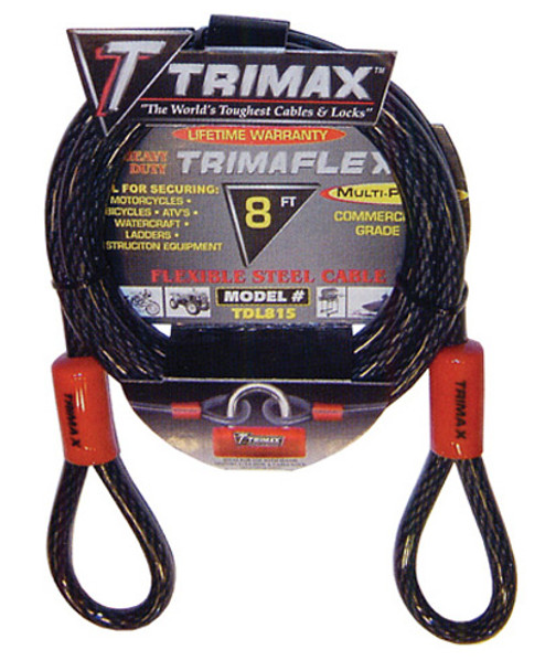 Trimax Dual Looped Cable - 8Ft X 15Mm Tdl815
