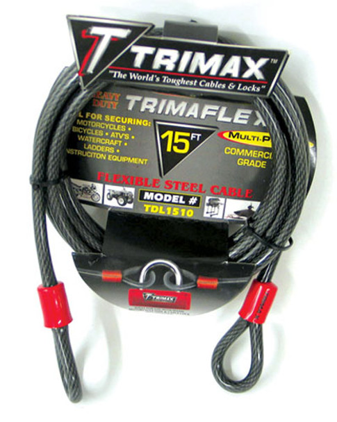 Trimax Dual Looped Cable - 15Ft X 10Mm Tdl1510