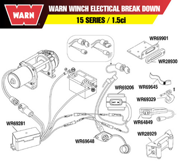 Warn Warn Winch Remote Control Socket Harness 69648