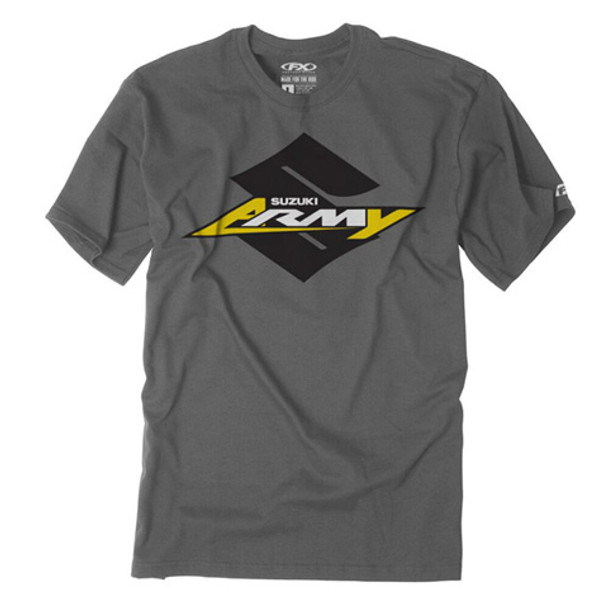 Factory Effex Suzuki Army Youth T-Shirt / Charcoal L 22-83404