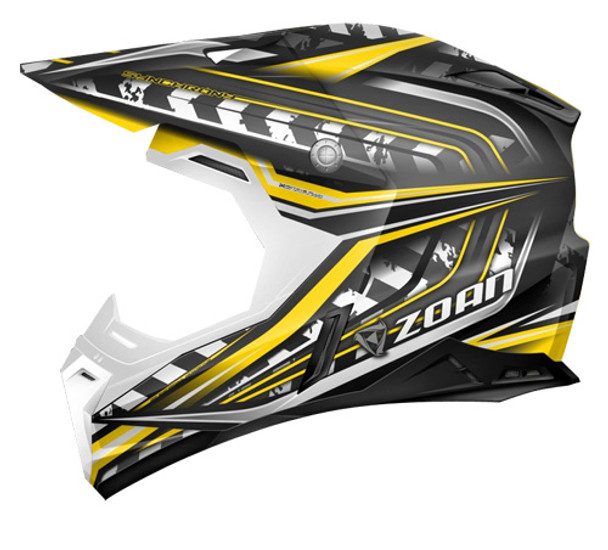 Zoan Zoan Synchrony Mx Helmet Monster Black/Yellow - Xl 521-137