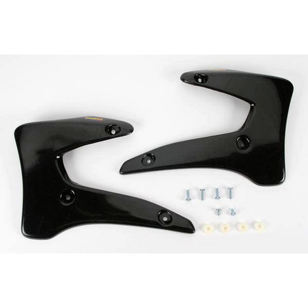 Maier Black Radiator Scoops Yamaha Dirt Bike 599890