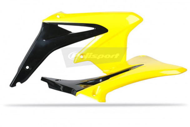 Polisport Radiator Scoops Rmz450 OEM Color 09-14 Black/Yellow Rm01 8412500005