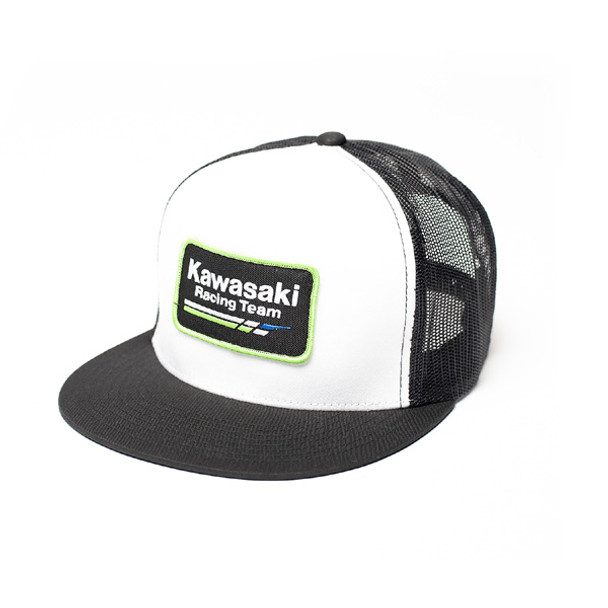 Factory Effex Fx Kawasaki Racing Snapback Hat / White-Black (One Size) 18-86100