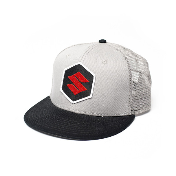Factory Effex Fx Suzuki Mark Snapback Hat / Grey-Black (One Size) 18-86400