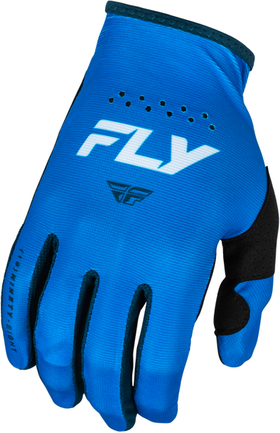 Fly Racing Lite Gloves Blue/White Lg 377-713L