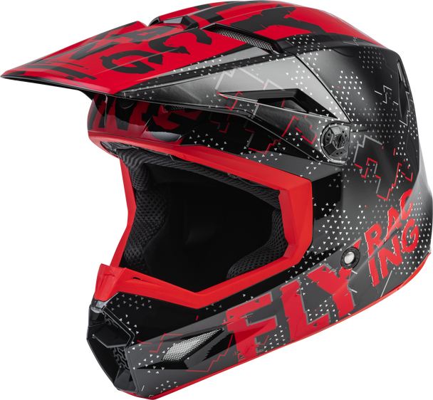 Fly Racing Youth Kinetic Scan Helmet Black/Red Yl F73-3490Yl