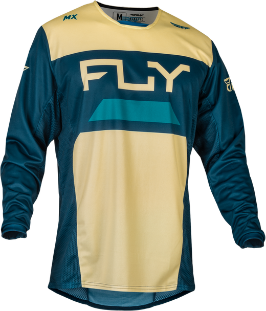 Fly Racing Kinetic Reload Jersey Ivory/Navy/Cobalt Md 377-523M