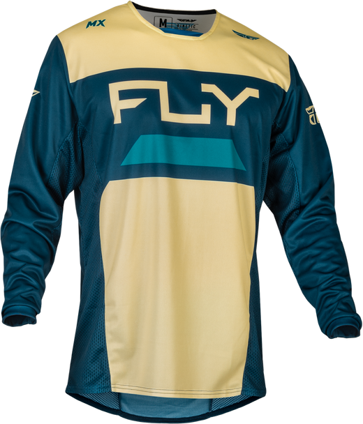 Fly Racing Kinetic Reload Jersey Ivory/Navy/Cobalt Xl 377-523X