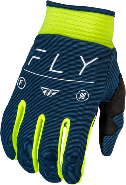 Fly Racing Youth F-16 Gloves Navy/Hi-Vis/White Ym 377-912Ym